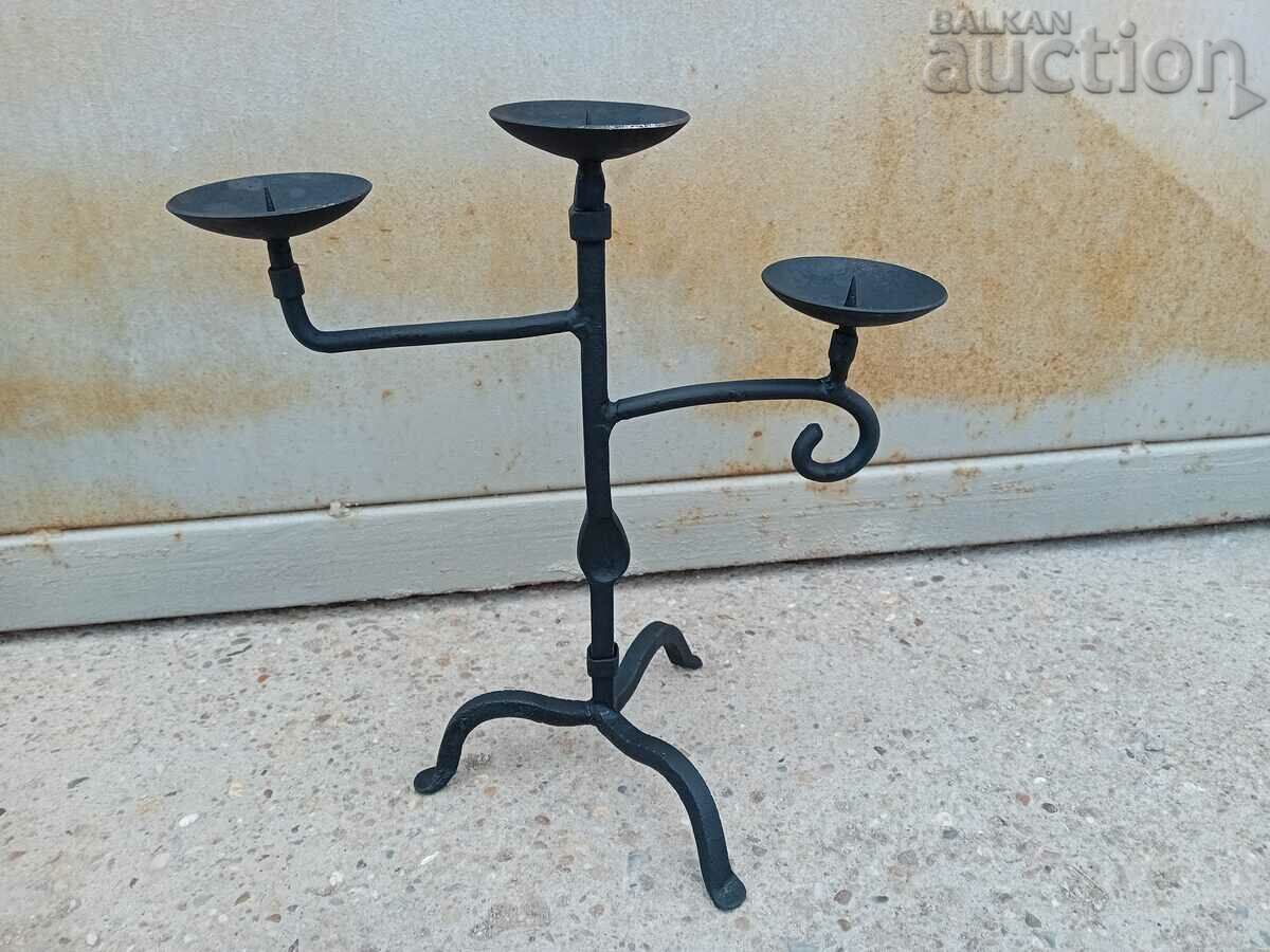 Vintage Iron Handmade Candle Holder - 5 Vintage Iron Handmade Candle Holder - 5