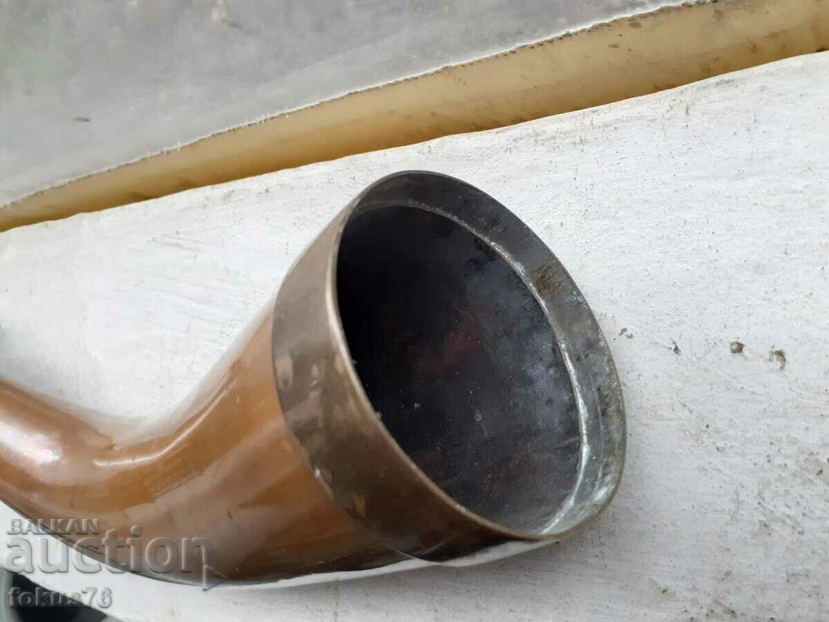 Δημοπρασία Υπέροχο μεγάλο μασίφ χάλκινο κέρατο - χαλκό - Μοναδικό Δημοπρασία Υπέροχο μεγάλο μασίφ χάλκινο κέρατο - χαλκό - Μοναδικό