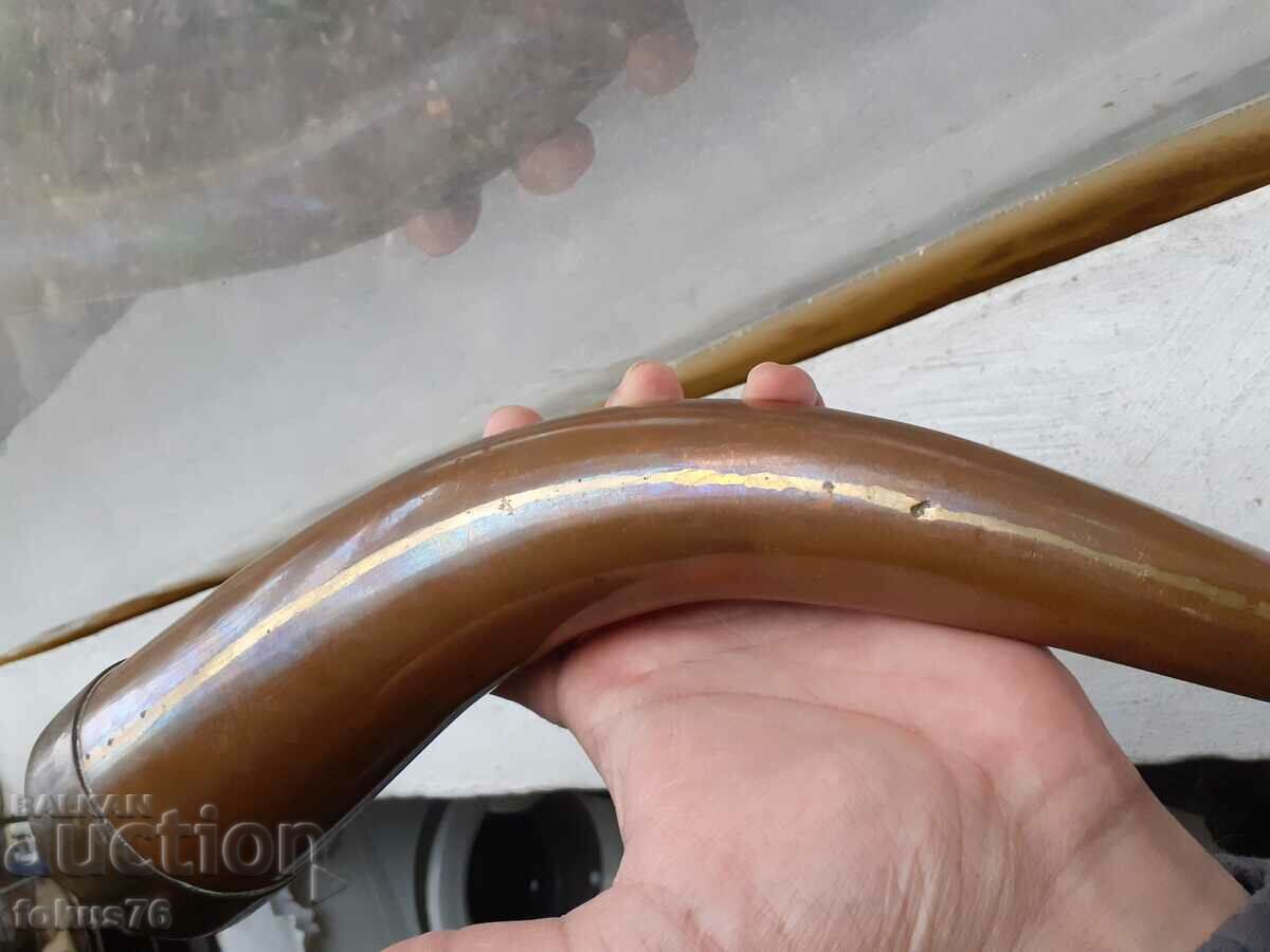 Παράδοση Υπέροχο μεγάλο μασίφ χάλκινο κέρατο - χαλκό - Μοναδικό Παράδοση Υπέροχο μεγάλο μασίφ χάλκινο κέρατο - χαλκό - Μοναδικό