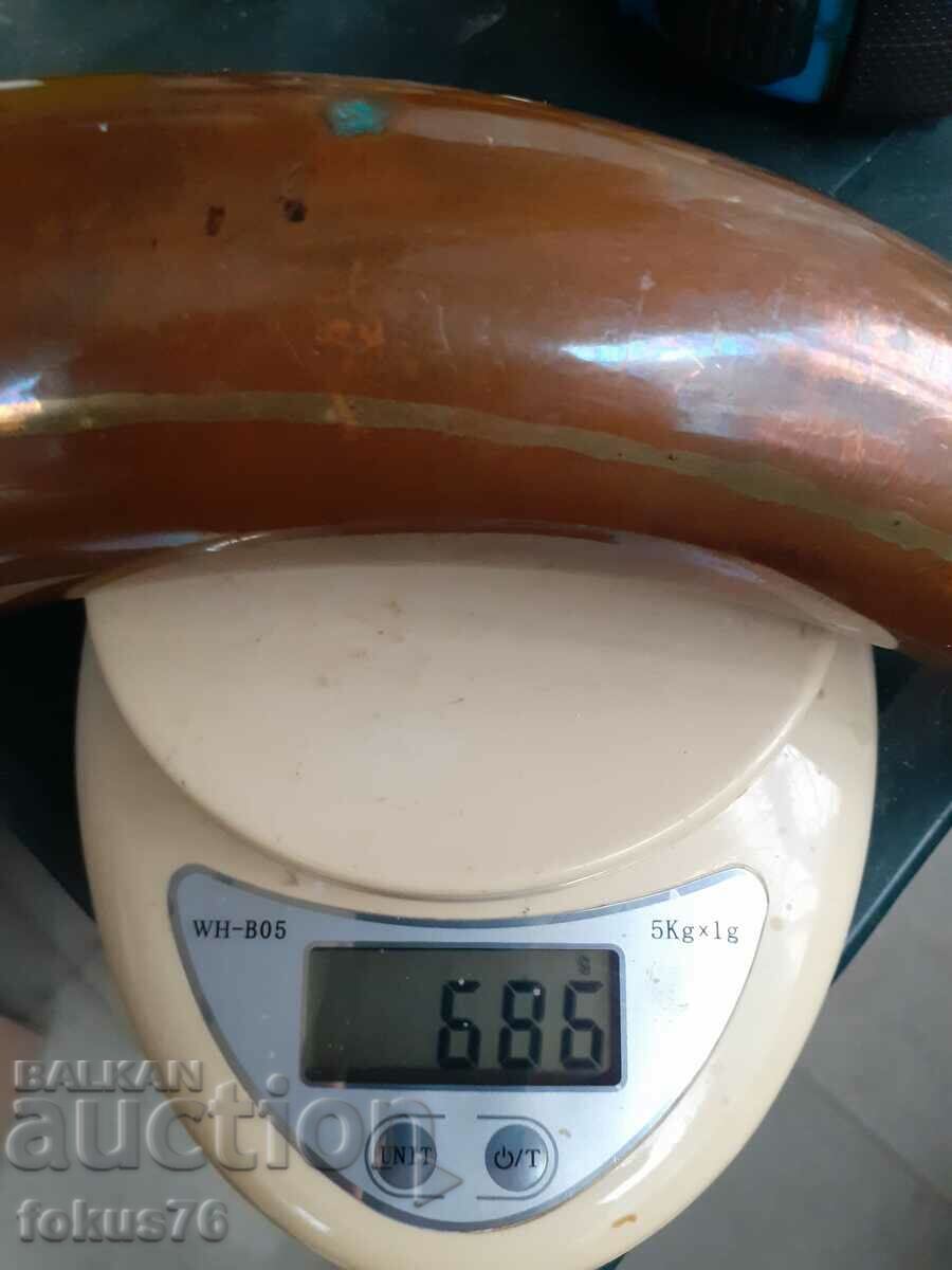 Υπέροχο μεγάλο μασίφ χάλκινο κέρατο - χαλκό - Μοναδικό - 7 Υπέροχο μεγάλο μασίφ χάλκινο κέρατο - χαλκό - Μοναδικό - 7