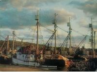 Καρτ ποστάλ της Βουλγαρίας. 1977 Λιμάνι Σωζόπολης ....