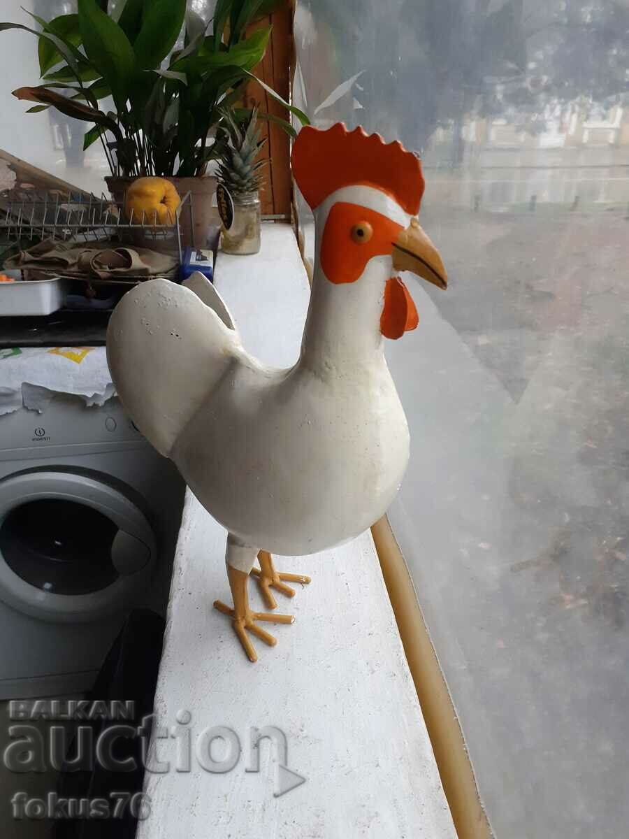 Auction  Awesome Metal Rooster - Figure - Statuette