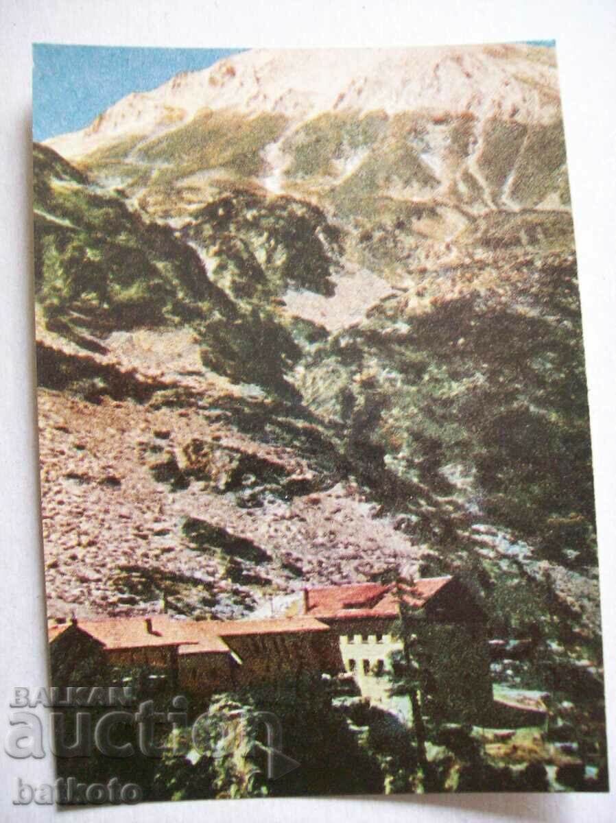 Harta - Pirin - Cabana Vihren cu vârful Vihren 1967