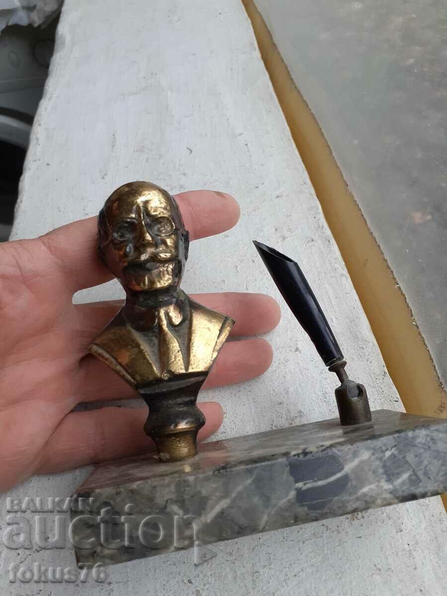 Small bronze bust - inkstand, figure, statuette - 5