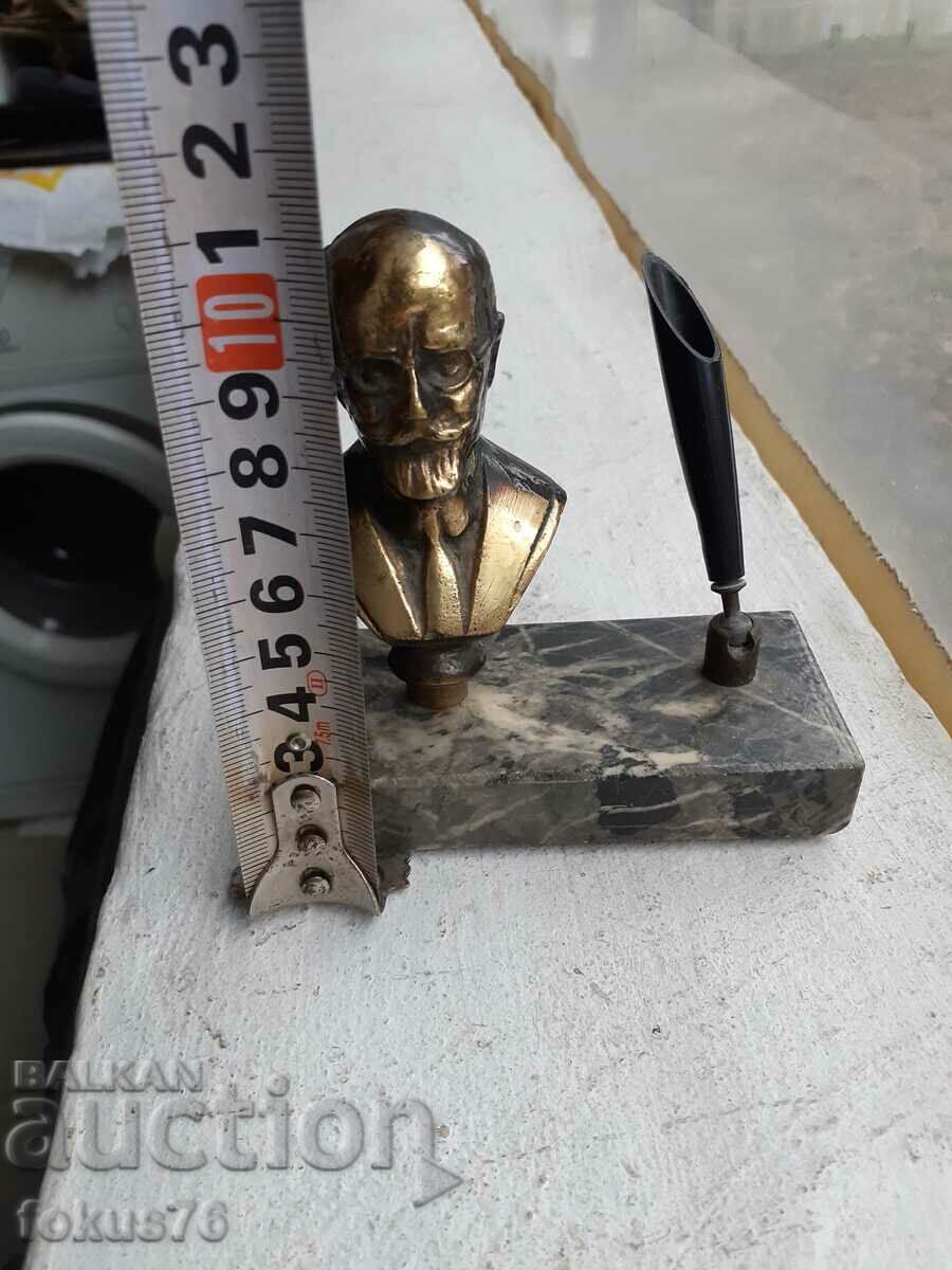 Small bronze bust - inkstand, figure, statuette - 7