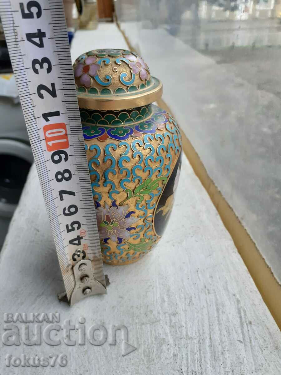Cloisonne cloisonne cellular enamel bronze vase jar - 7 Cloisonne cloisonne cellular enamel bronze vase jar - 7