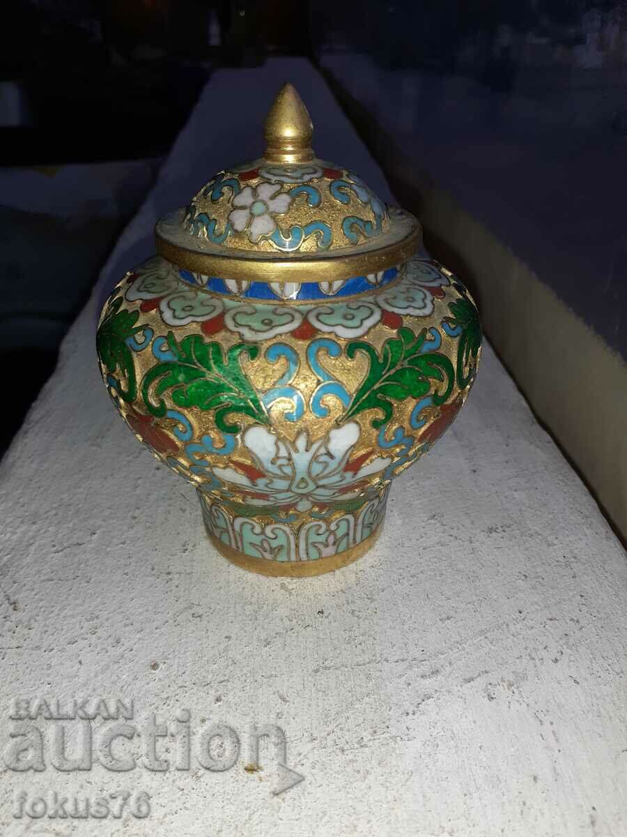 Delivery of Cloisonne cloisonne cellular enamel bronze vase jar Delivery of Cloisonne cloisonne cellular enamel bronze vase jar