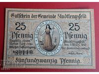 Τραπεζογραμμάτιο-Γερμανία-Θουριγγία-Statlengfeld-25 pfennig 1919