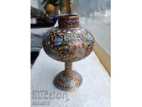 Cloisonne cloisonne cellular enamel bronze vase amphora