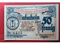 Banknote-Germany-Thuringia-Schwarzburg-50 pfennig 1921