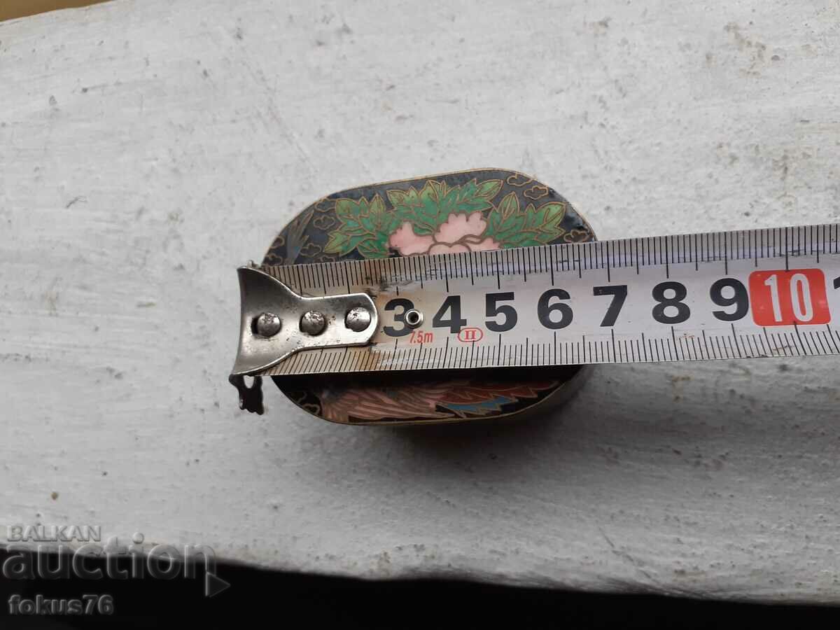 Cloisonne cloisonne cellular enamel bronze - old box - 5 Cloisonne cloisonne cellular enamel bronze - old box - 5