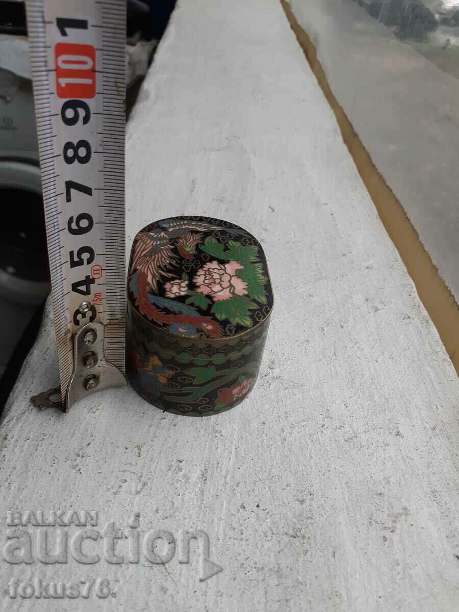 Cloisonne cloisonne cellular enamel bronze - old box - 6 Cloisonne cloisonne cellular enamel bronze - old box - 6