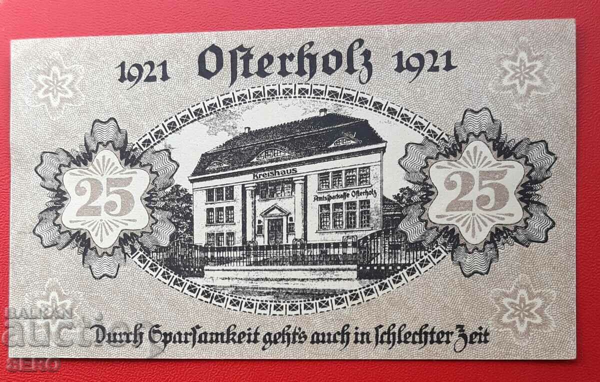 Banknote-Germany-Saxony-Osterholz-25 Pfennig 1921