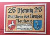 Bancnota-Germania-Saxonia-Neuhaus an der Oste-25 pf. 1921
