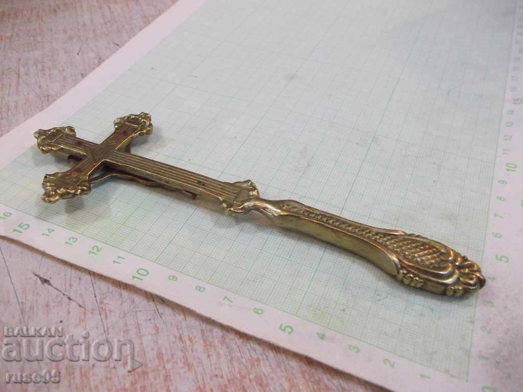 Cross with bronze crucifix - 90,36 gr. - 6 Cross with bronze crucifix - 90,36 gr. - 6