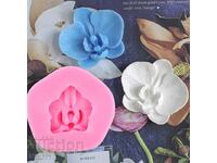 Silicone mold Orchid for fondant cake decoration