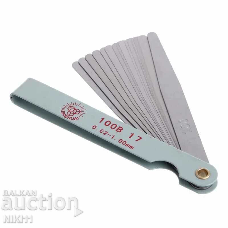 Auction Air gauge from 0.02 to 1 mm 17 parts. Hlabometer Auction Air gauge from 0.02 to 1 mm 17 parts. Hlabometer