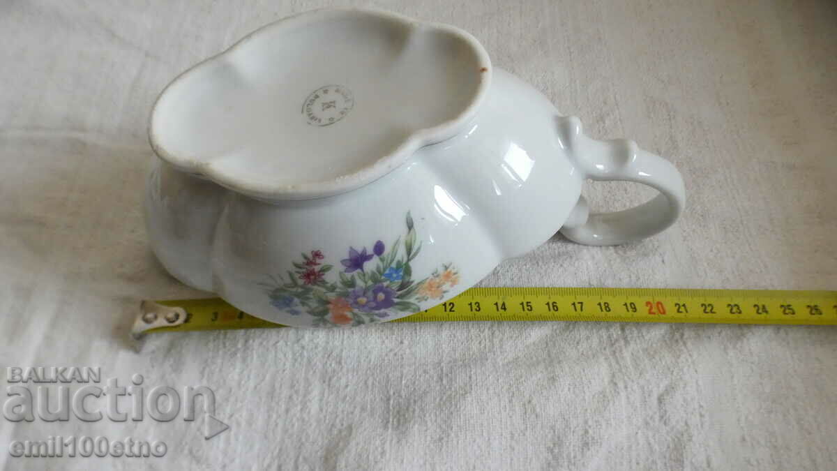 Красива сосиера - стар български порцелан Китка Нови Пазар - 7 Красива сосиера - стар български порцелан Китка Нови Пазар - 7