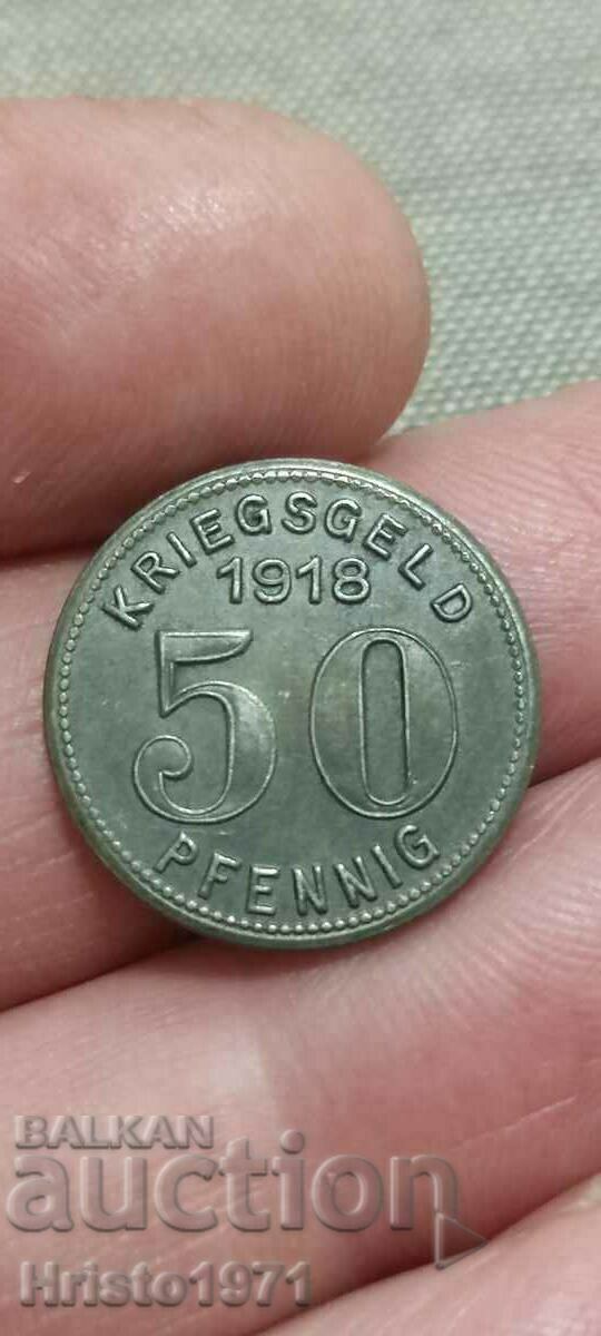 50 Pfennig 1918 Elberfeld