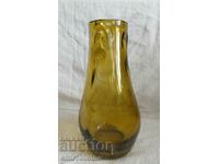 Vase thick colored glass