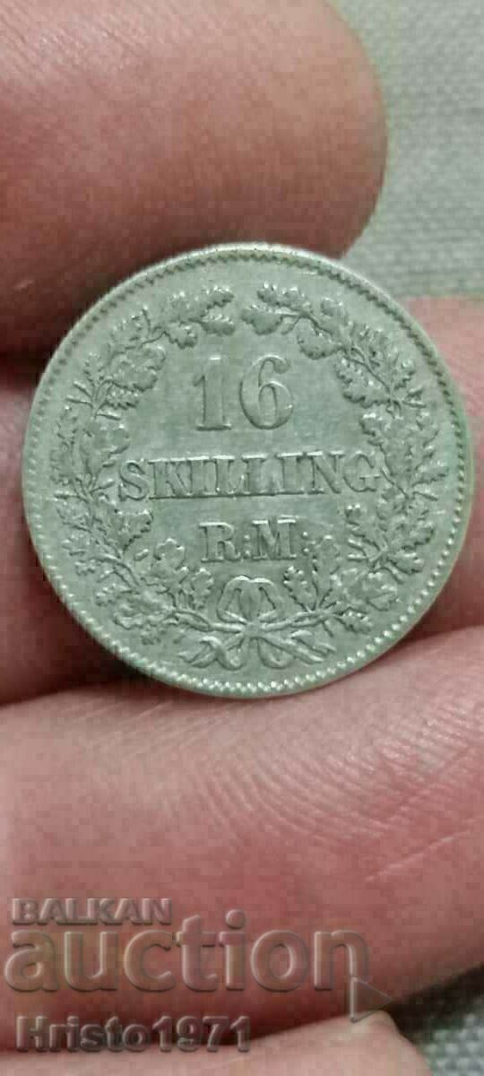 16 скилинг 1856 16 скилинг 1856