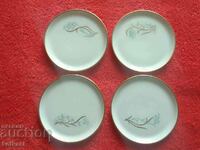 Lot of small porcelain plates gilt Furstenberg F Germany