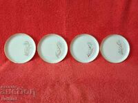 Lot de farfurii mici din portelan aurit Furstenberg F Germania