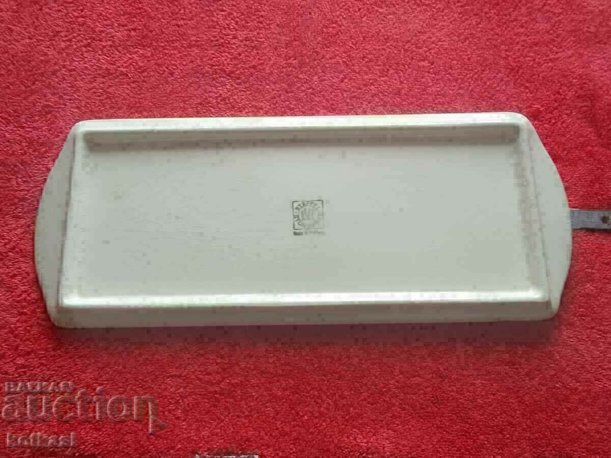 Delivery of Old porcelain Tray flowers hearts marked Delivery of Old porcelain Tray flowers hearts marked