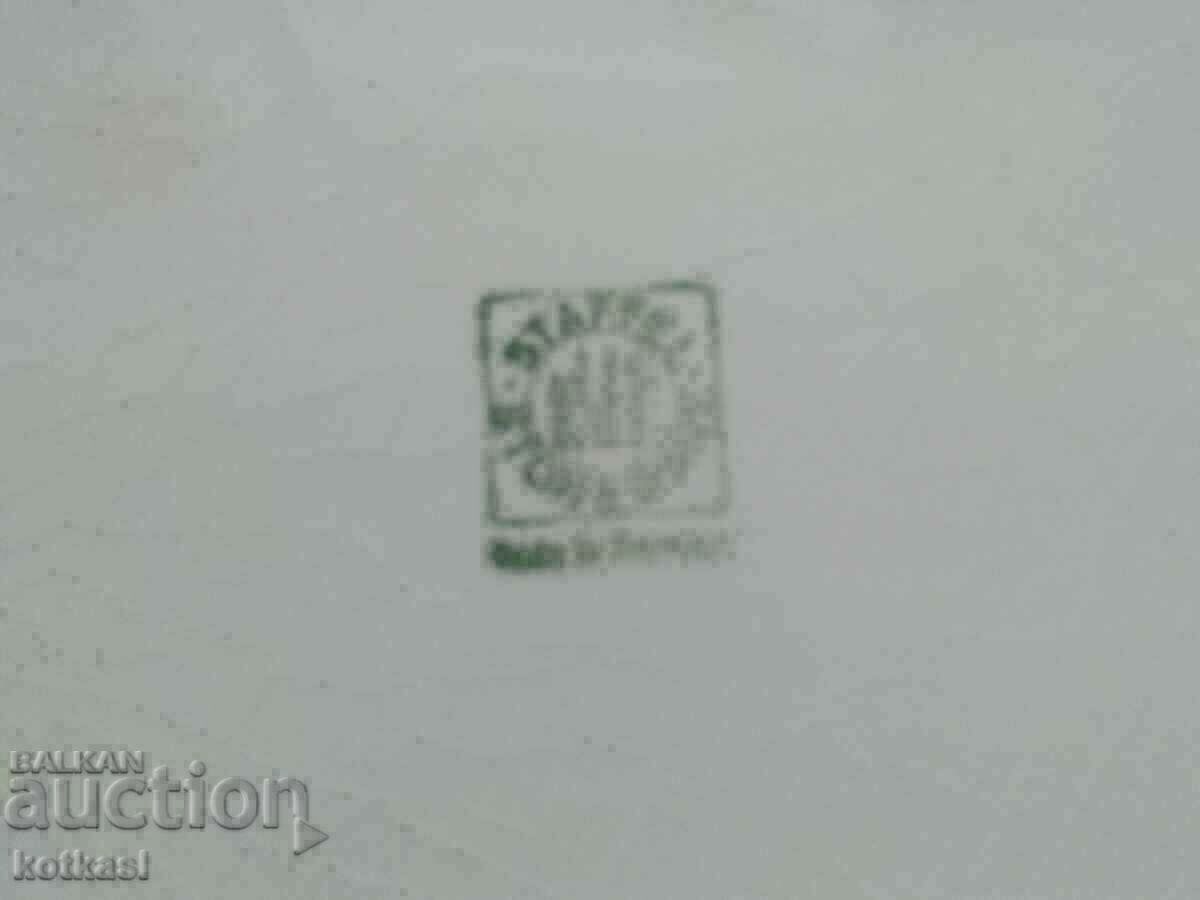 Old porcelain Tray flowers hearts marked - 5 Old porcelain Tray flowers hearts marked - 5