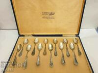 SILVER LATCH SPOONS SILVER 800 12 pcs. A SPOON