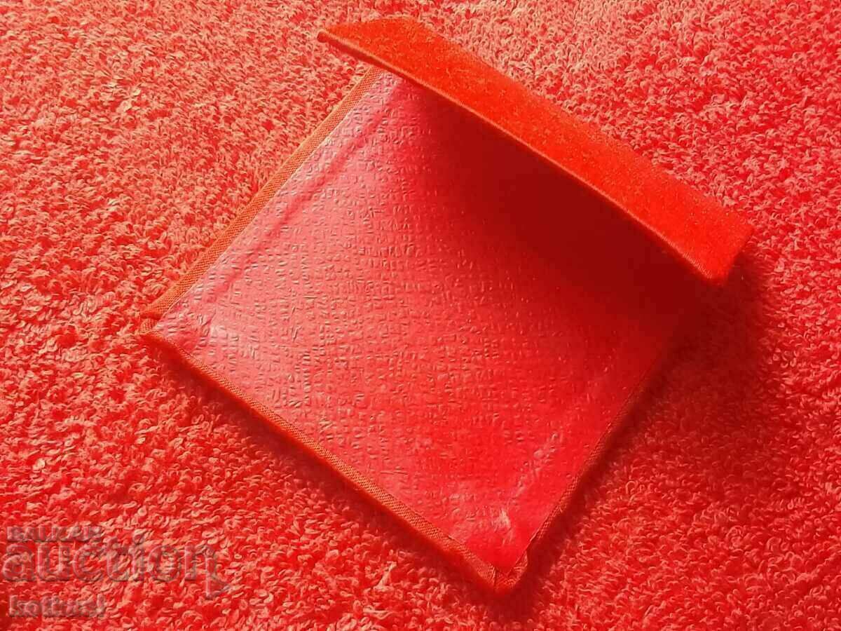 Old social metal bronze plaque Box Star LENIN - 6