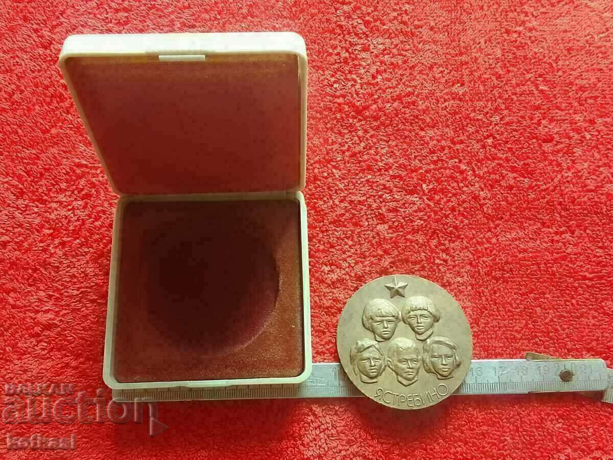 Old social metal bronze plaque the 6 Hawks Old social metal bronze plaque the 6 Hawks