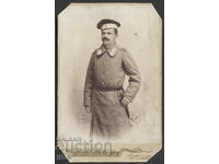 Снимка - български войник - картон ок. 1918 г.