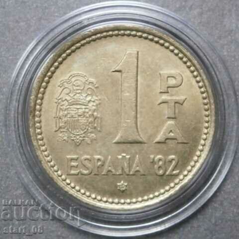 Spain 1 peseta 1980(82)