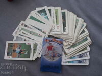 A unique collection of cards with footballers 1988.