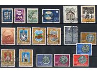 1950-70. Iugoslavia. Un set de timbre marcate din epocă.