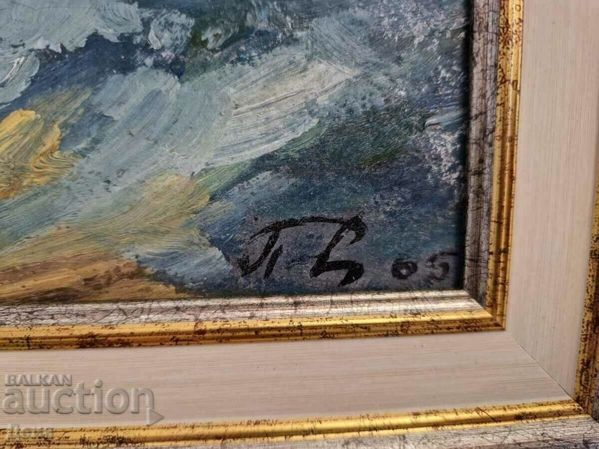 Auction Master painting - Sea 1965. Auction Master painting - Sea 1965.