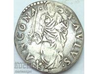 ANCONA Giulio Paul IV Vatican Sf. Paul argint 3g 28mm
