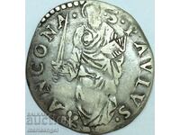 ANCONA Giulio Paul IV Vatican St. Paul silver 3g 28mm