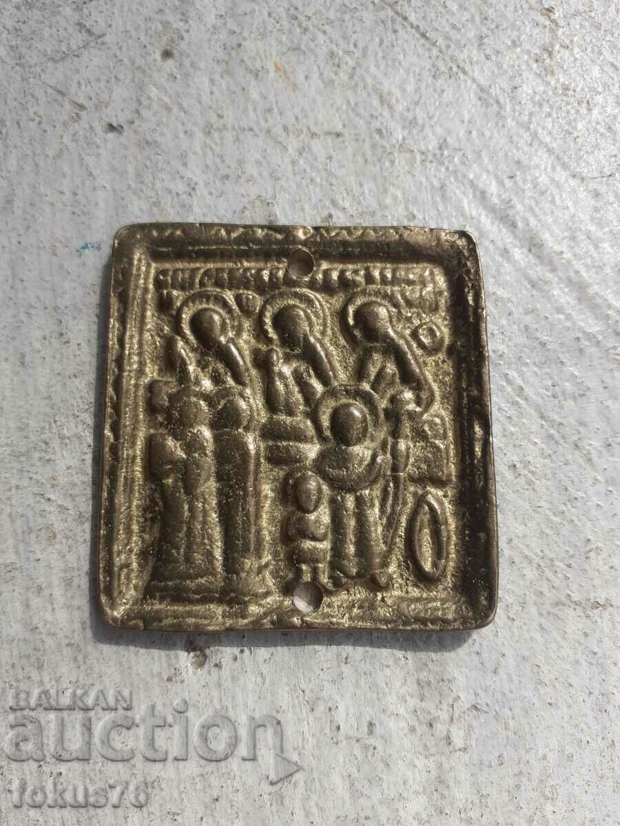 Small pectoral bronze icon with price 79.00 BGN | € 40.39 Small pectoral bronze icon with price 79.00 BGN | € 40.39