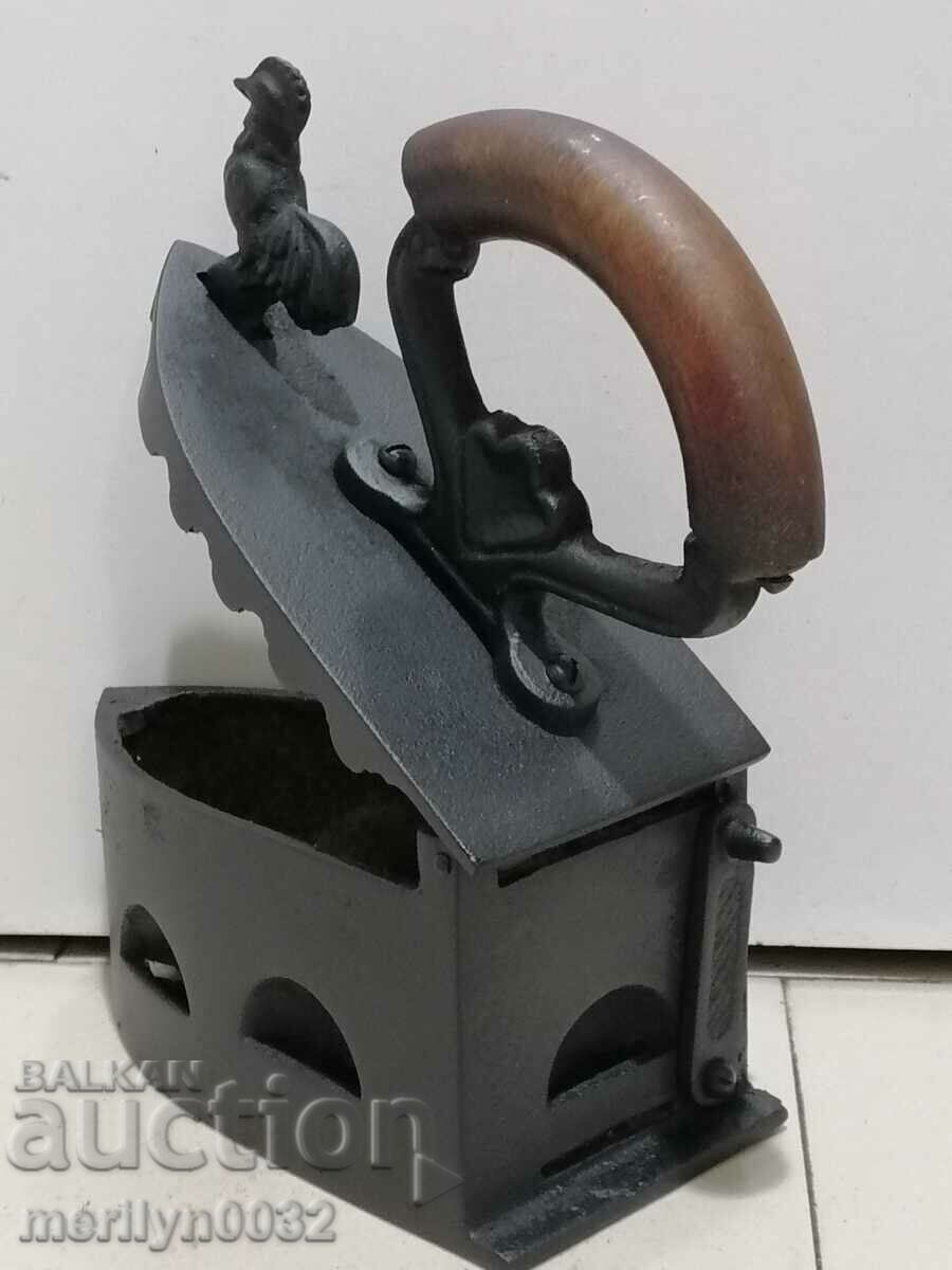 An old iron on fire - 7