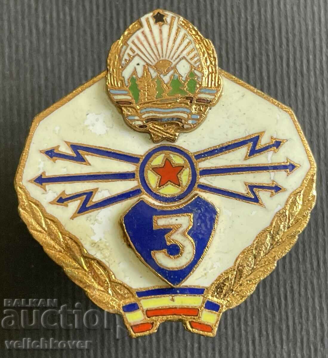 36584 Romania insignia Excellent signalman of the Romanian Army