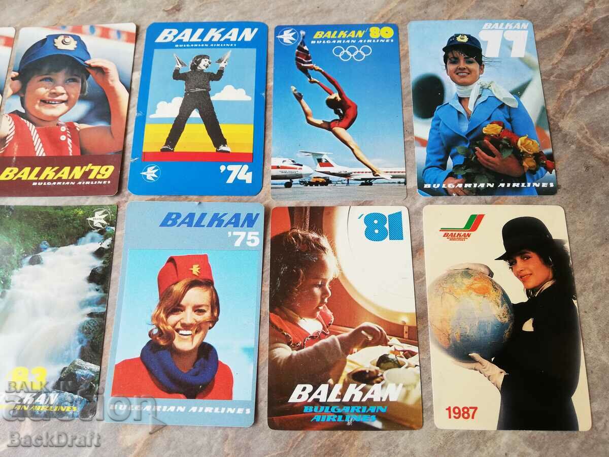 Delivery of Lot of 10 Social Calendars BGA Balkan Airlines