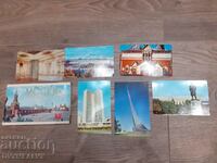 Lot of Soviet communist postcards with diploma
