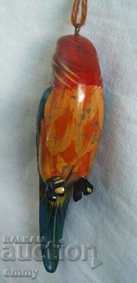 Licitație Figurină veche de jucărie cu papagal