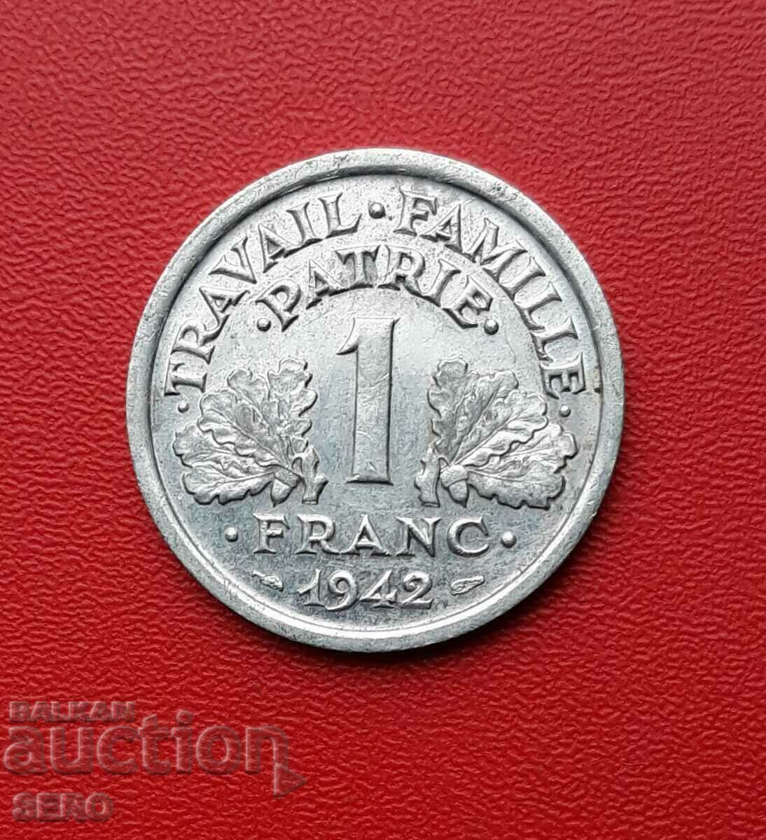Франция-1 франк 1942