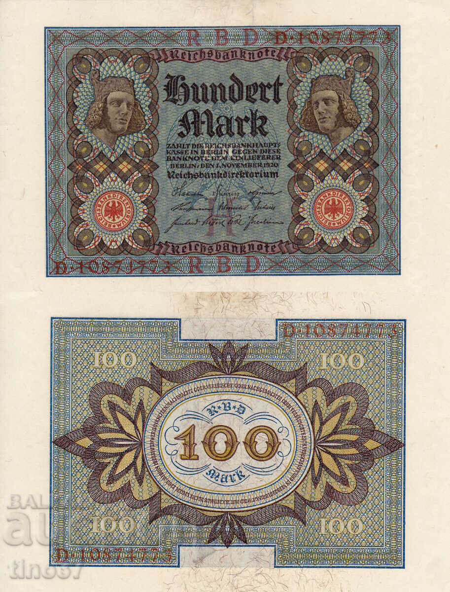 tino37- GERMANIA - 100 TIMBRIE - 1920- AU