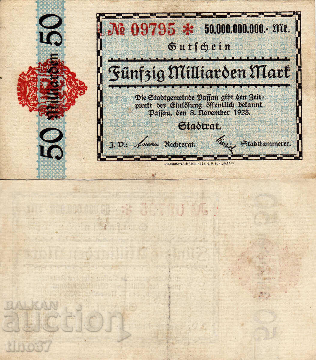 tino37- GERMANIA - 50000000000 - TIMBRIE - 1923