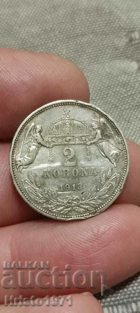 2 kroner 1913 Hungary