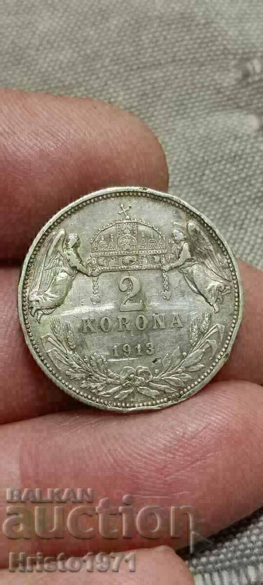 2 crowns 1913 Hungary Angels 2 crowns 1913 Hungary Angels